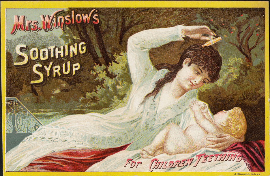Mrs. Winslow's soothing syrup for children teething ad